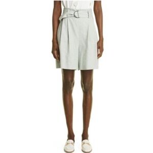Akris Punto Fiorellina Linen Shorts 10